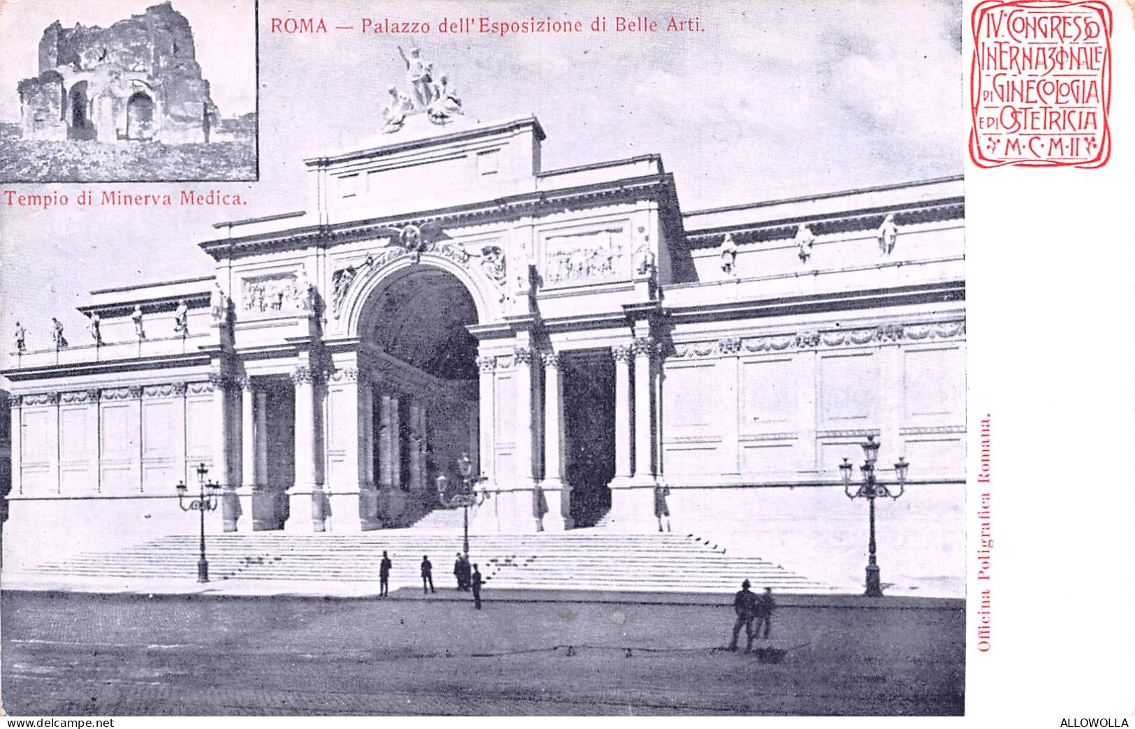 20538 "IV CONGRESSO INTERNAZIONALE DI GINECOLOGIA E DI OSTETRICIA-1902-ROMA-PALAZZO ESP. BELLE ARTI"  CART.NON SPED - Santé