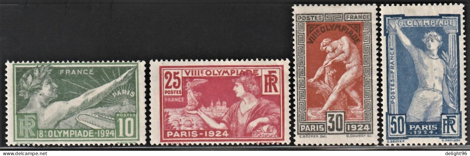 1924 France Summer Olympic Games In Paris Set (* / MH / MM) - Sommer 1924: Paris