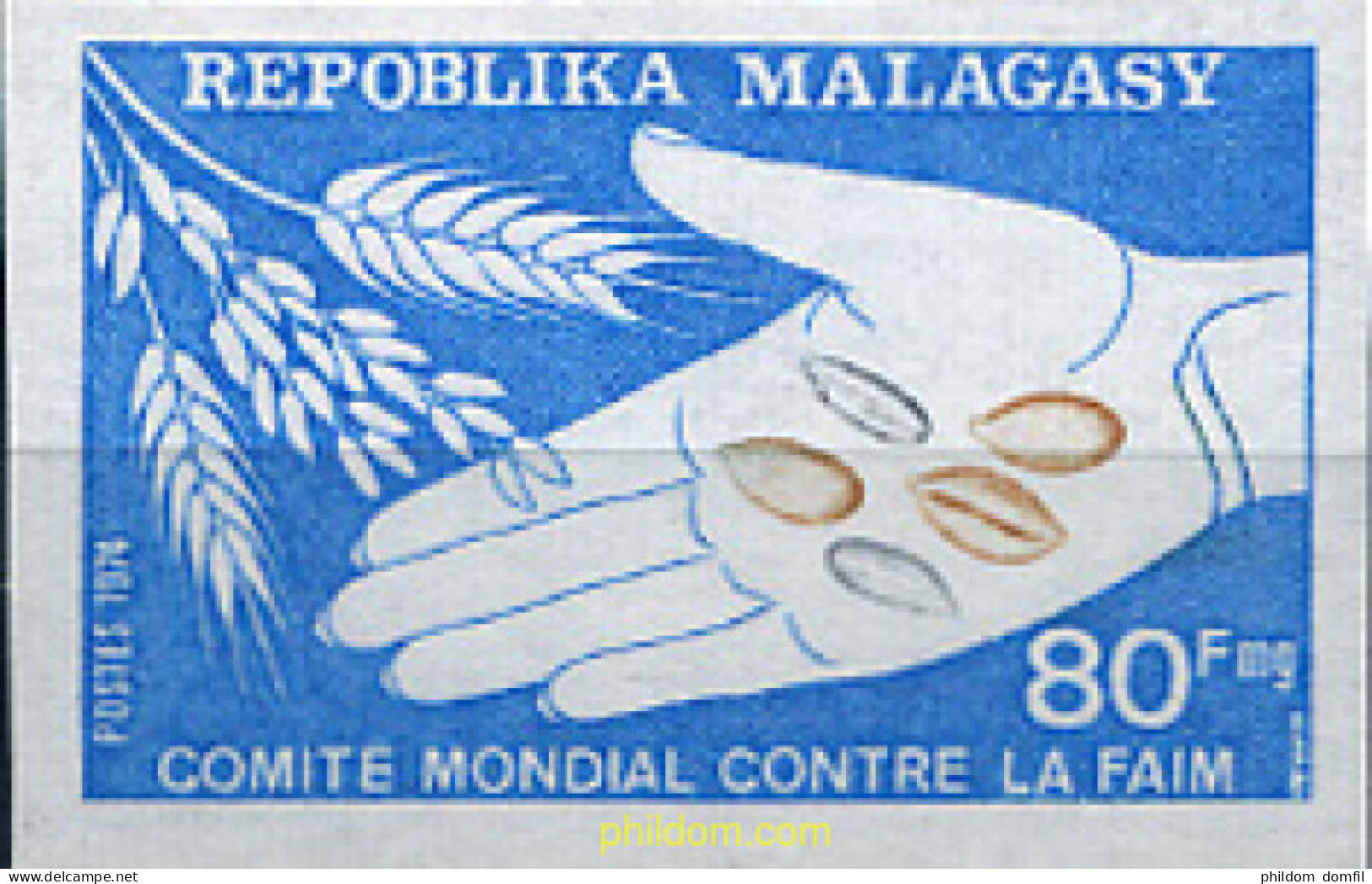 193520 MNH MADAGASCAR 1974 CAMPAÑA MUNDIAL CONTRA EL HAMBRE - Madagascar (1960-...)