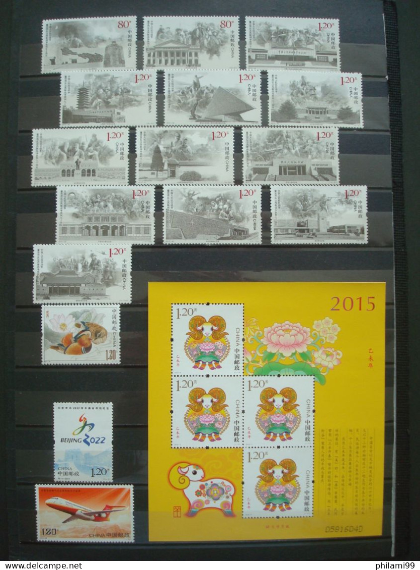 CHINA MNH** 16 SCANS Mainly From 2015 2016 2017 2018 - Colecciones & Series