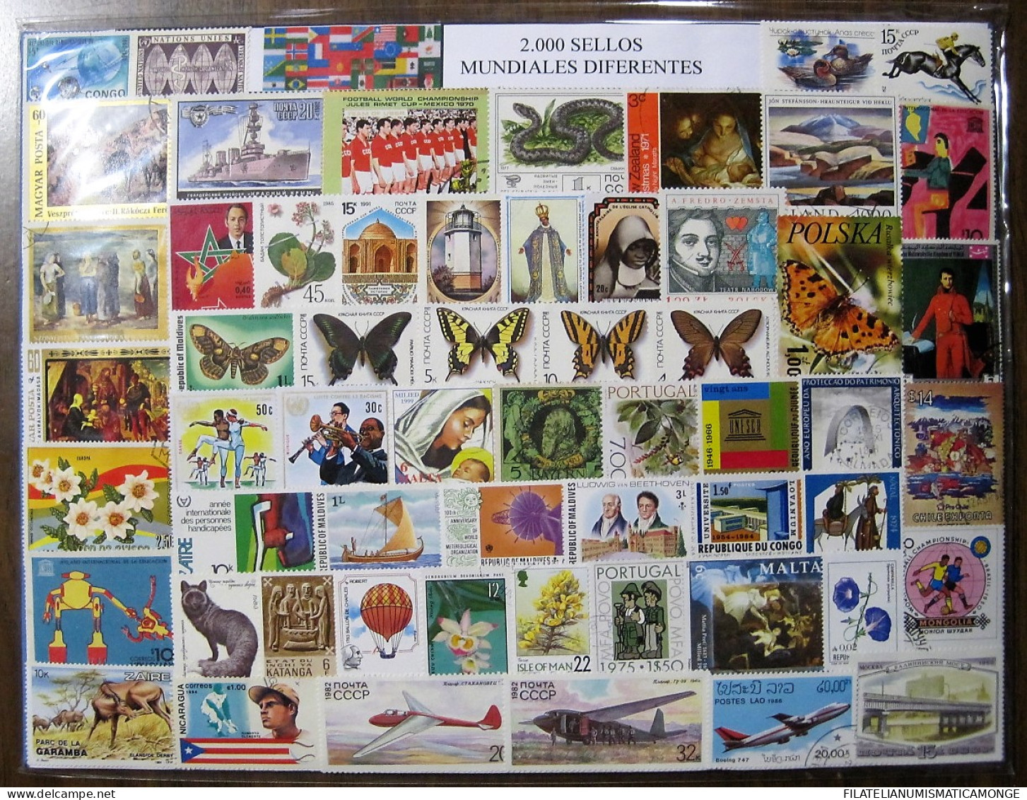  Offer - Lot Stamps - Paqueteria  Mundial 2000 Sellos Diferentes / Elegante Pre - Lots & Kiloware (min. 1000 Stück)