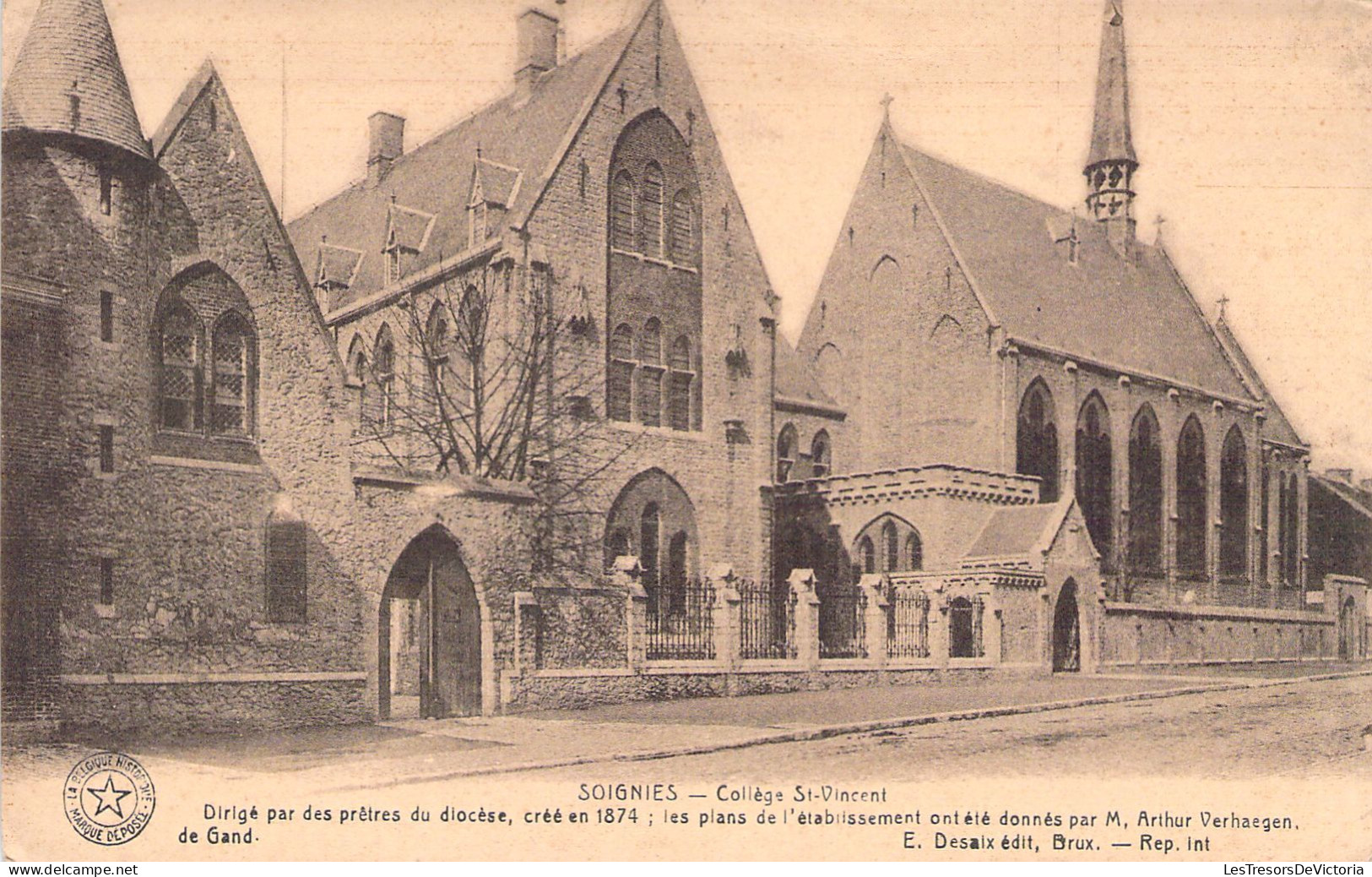 BELGIQUE - Soignies - Collège St Vincent - E Desaix - Carte Postale Ancienne - Soignies