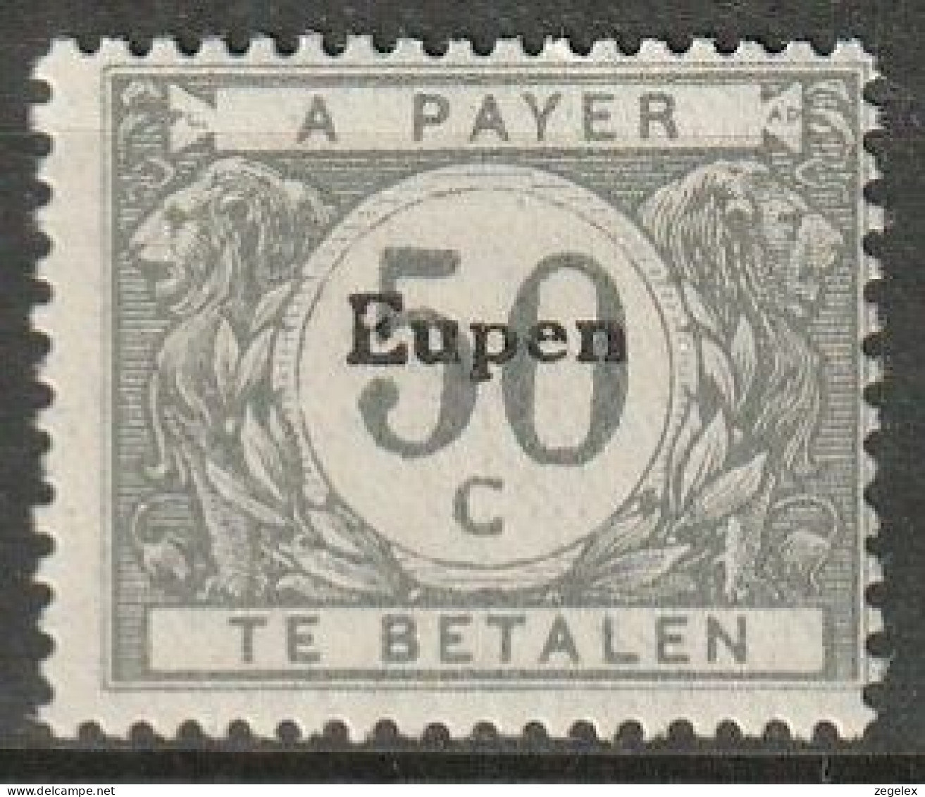  Belgie 1920 BZ105 Bezetting Eupen Strafport 50 C MH* Unused - OC55/105 Eupen & Malmédy