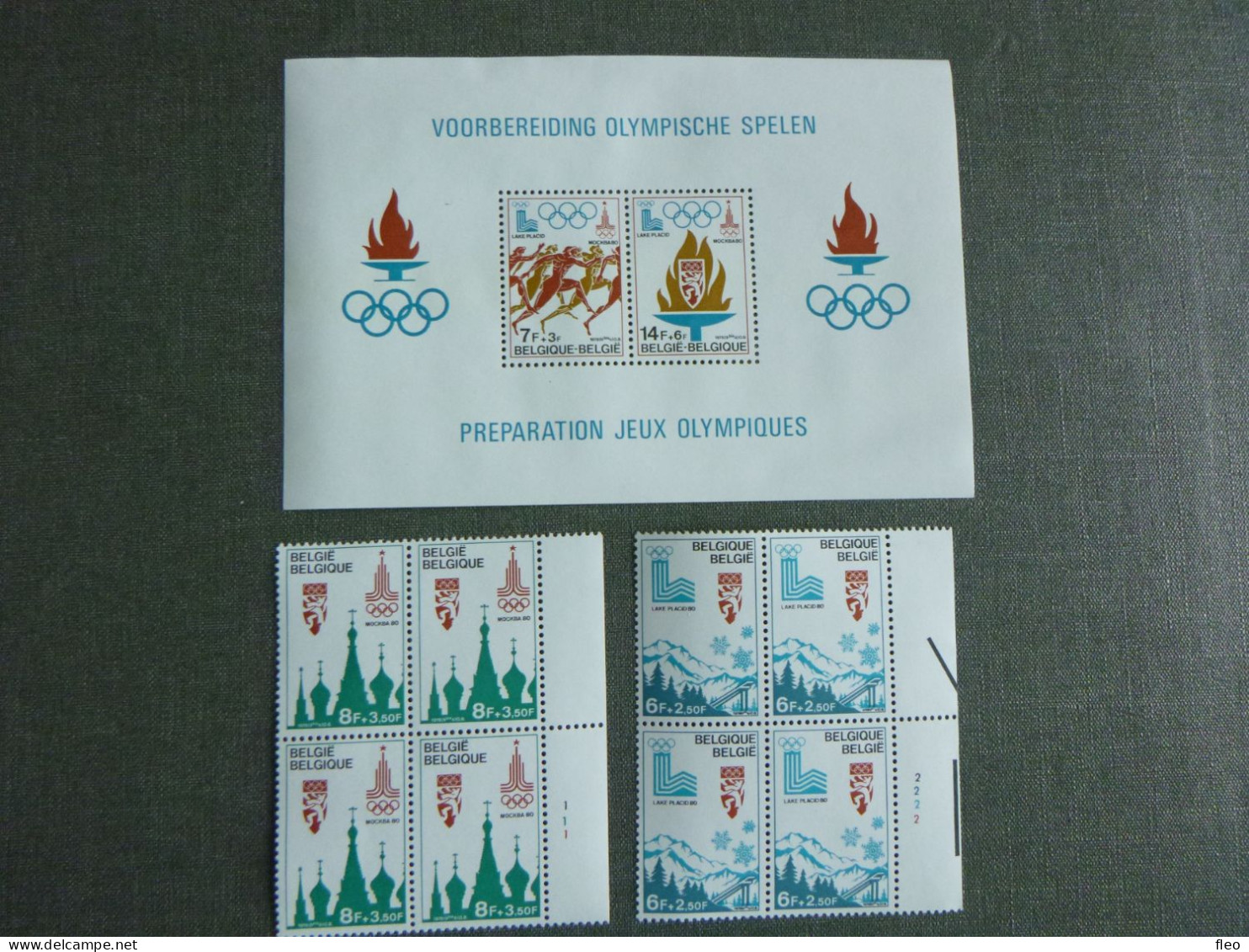 1978 1913:1914** 4erblocs Plus BL53**:  Olympia Moscou - 1971-1980