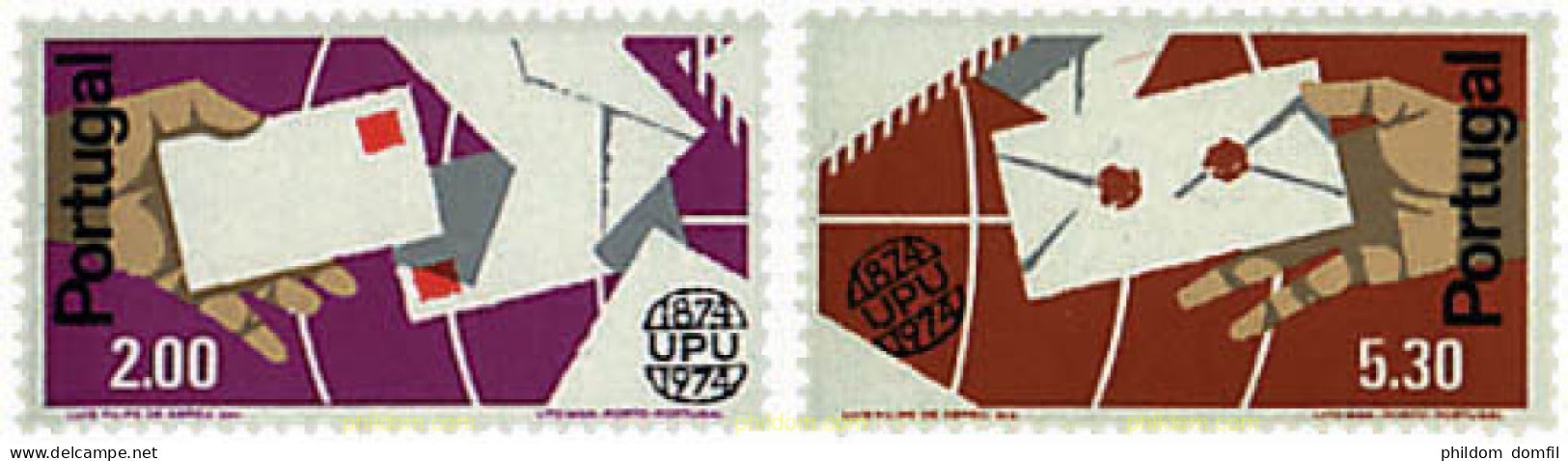 702806 MNH PORTUGAL 1974 CENTENARIO DE LA UNION POSTAL UNIVERSAL - Andere & Zonder Classificatie