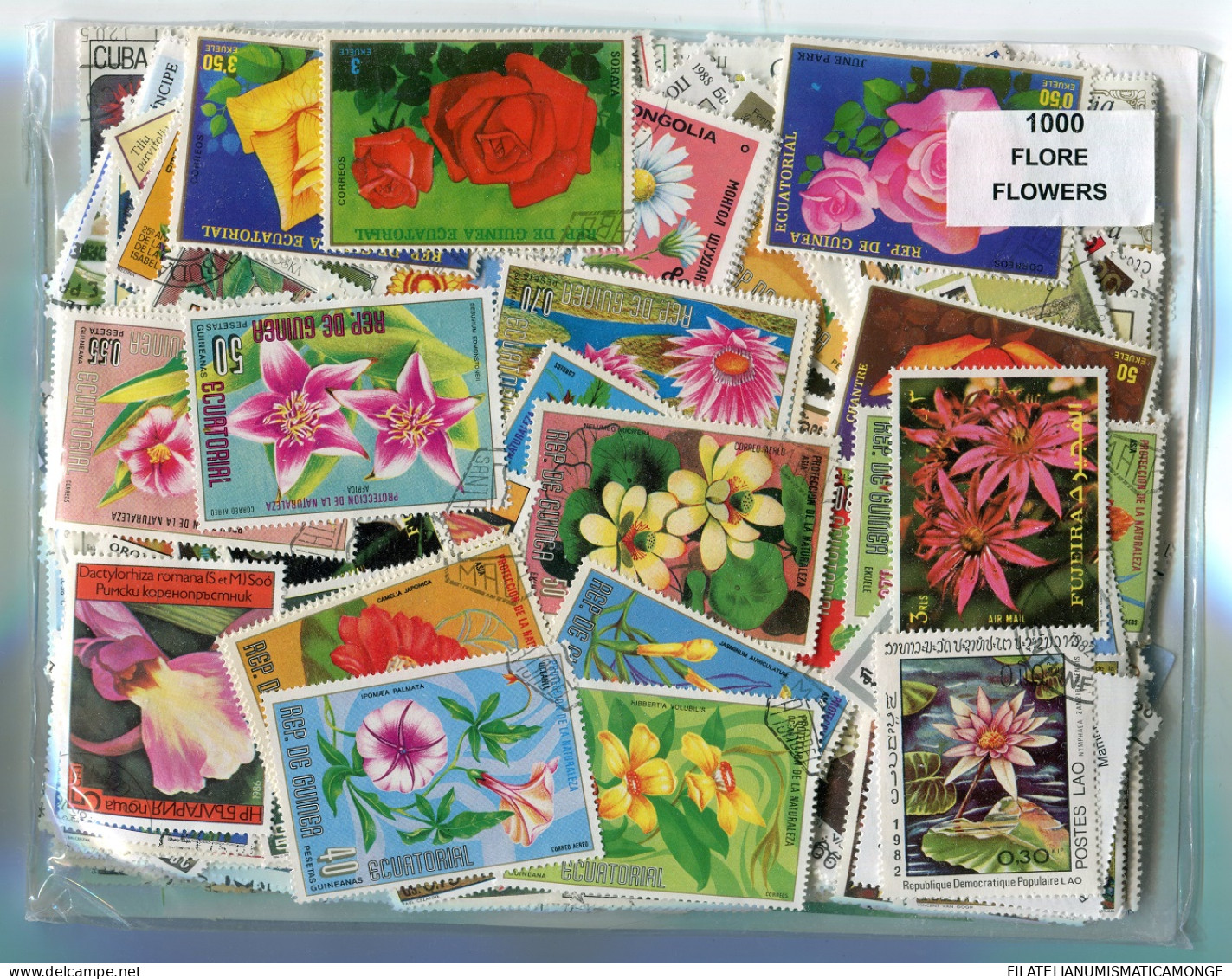  Offer - Lot Stamps - Paqueteria  Temáticas Varias 1000 Sellos Diferentes Flora - Mezclas (min 1000 Sellos)