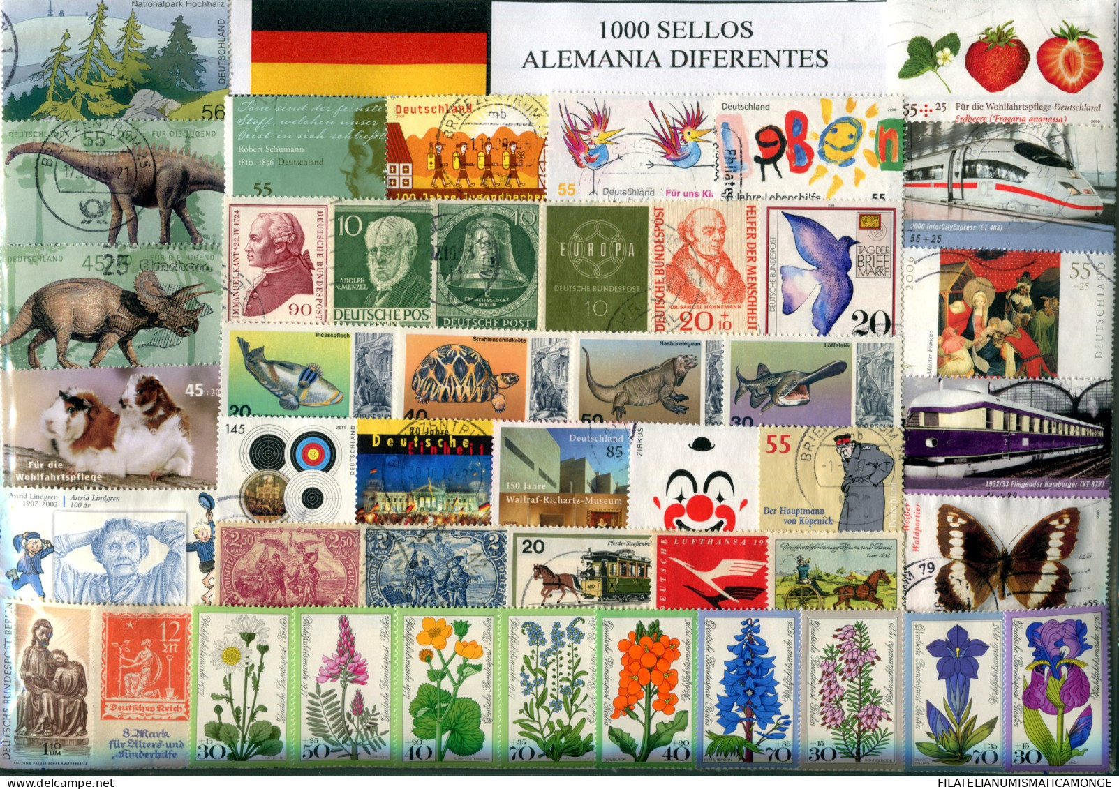  Offer - Lot Stamps - Paqueteria  Alemania / Varios 1000 Sellos Diferentes Eleg - Lots & Kiloware (min. 1000 Stück)