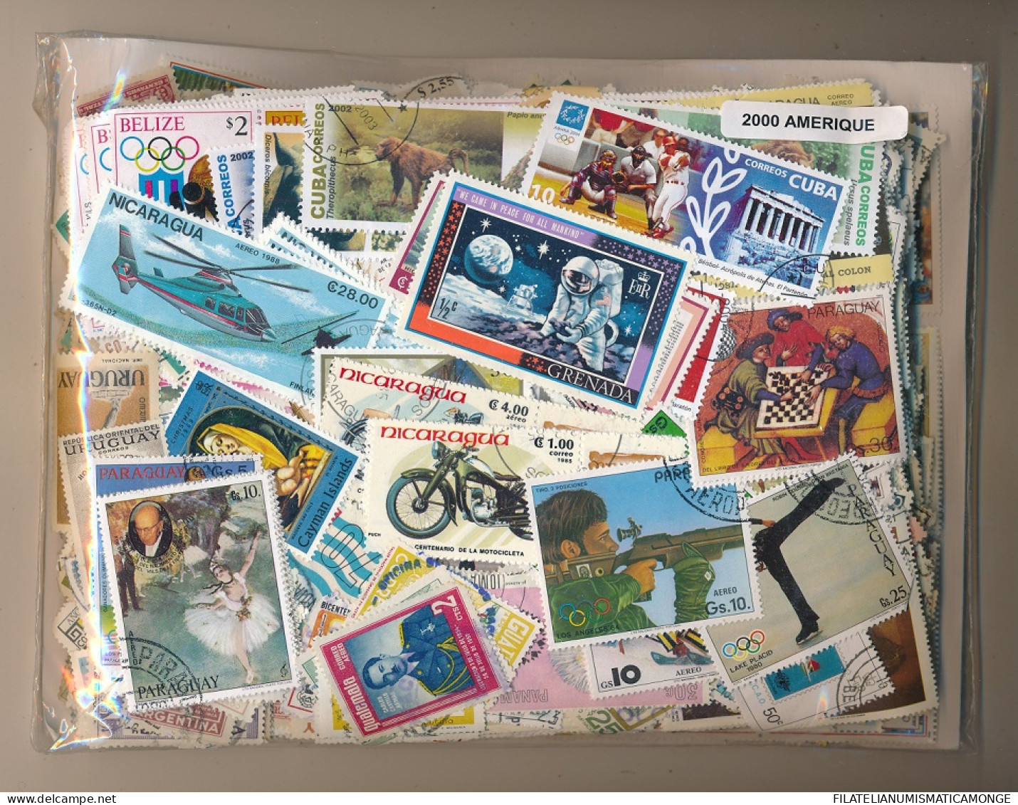  Offer - Lot Stamps - Paqueteria  America 2000 Sellos Diferentes           - Lots & Kiloware (min. 1000 Stück)