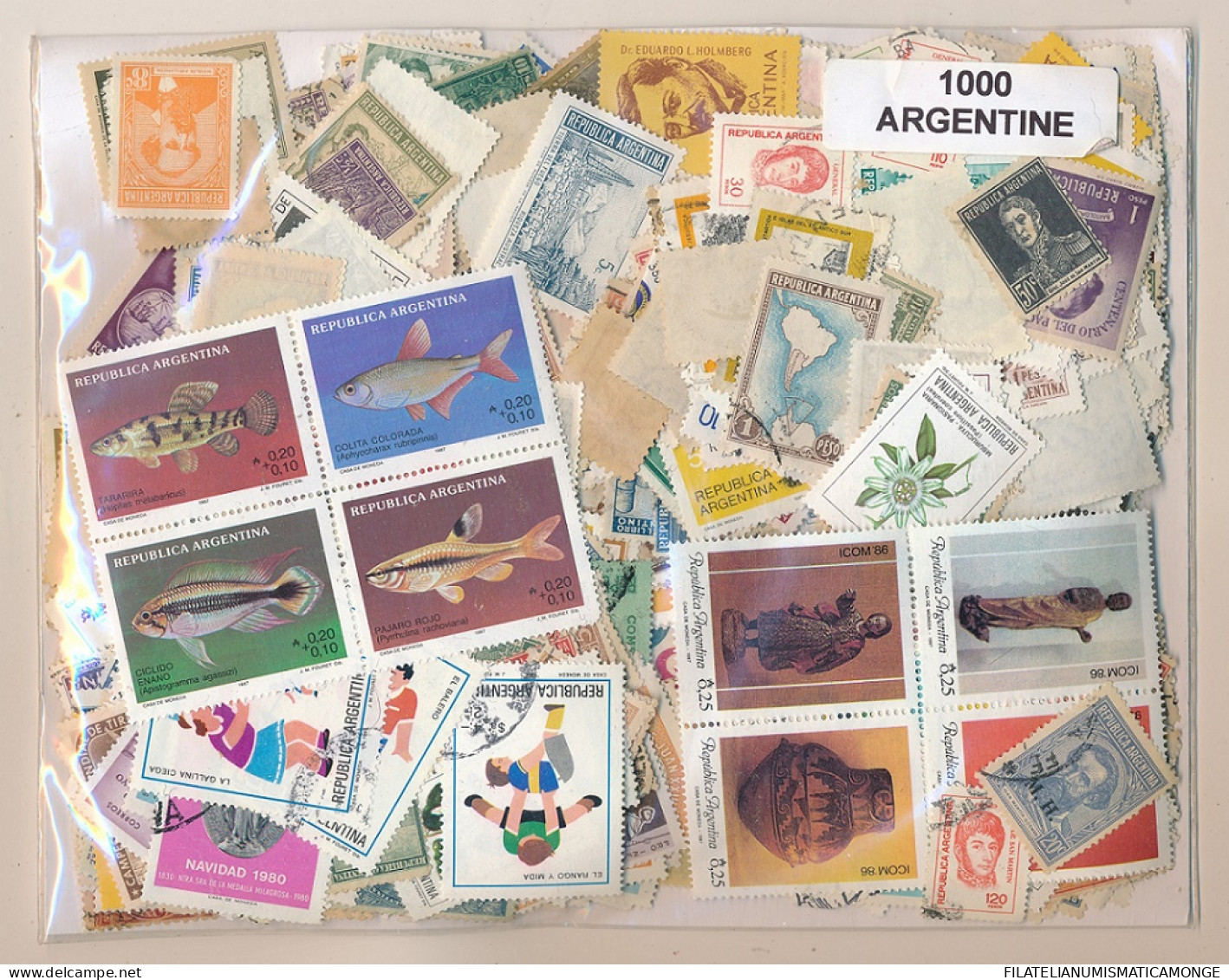  Offer - Lot Stamps - Paqueteria  Argentina 1000 Sellos Diferentes           - Lots & Kiloware (mixtures) - Min. 1000 Stamps