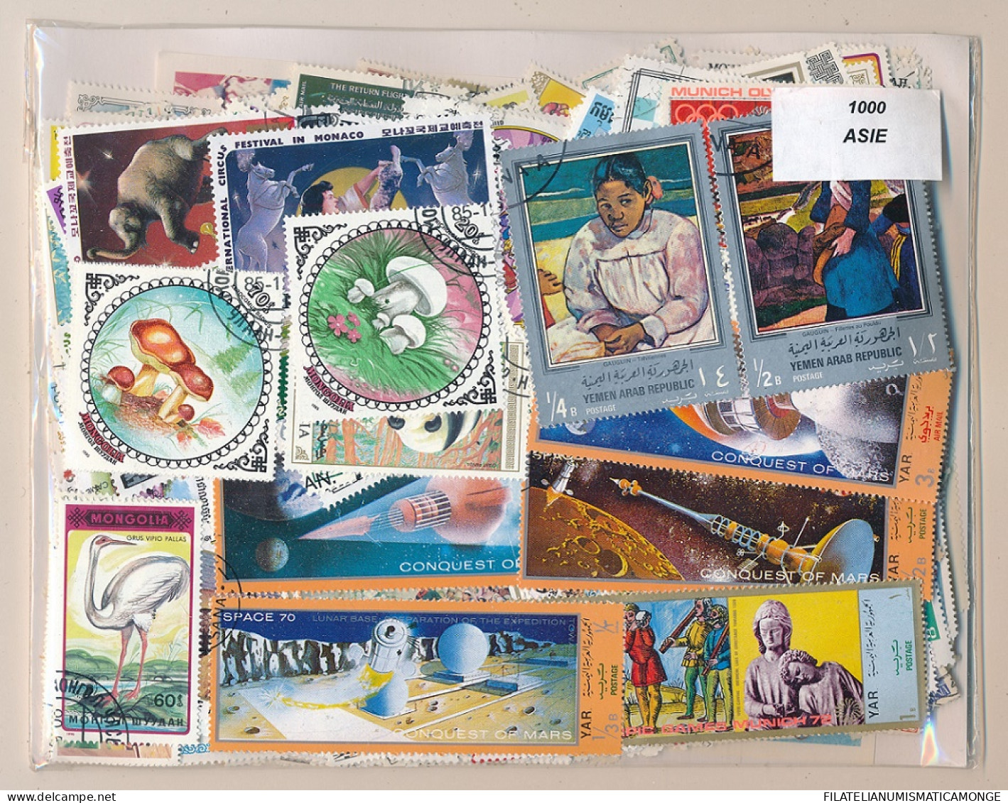  Offer - Lot Stamps - Paqueteria  Asia 1000 Sellos Diferentes           - Lots & Kiloware (min. 1000 Stück)