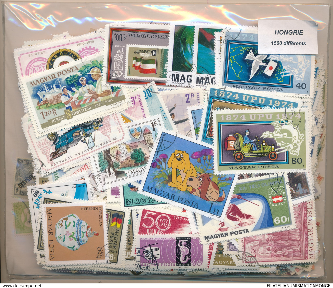  Offer - Lot Stamps - Paqueteria  Hungría 1500 Sellos Diferentes            - Alla Rinfusa (min 1000 Francobolli)