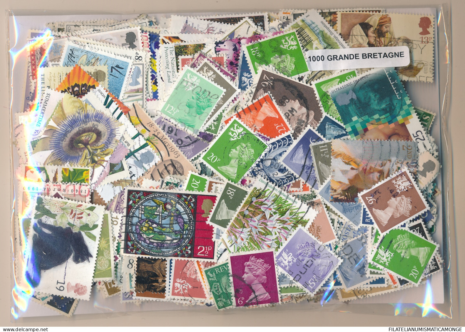  Offer - Lot Stamps - Paqueteria  Inglaterra 1000 Sellos Diferentes           - Lots & Kiloware (mixtures) - Min. 1000 Stamps