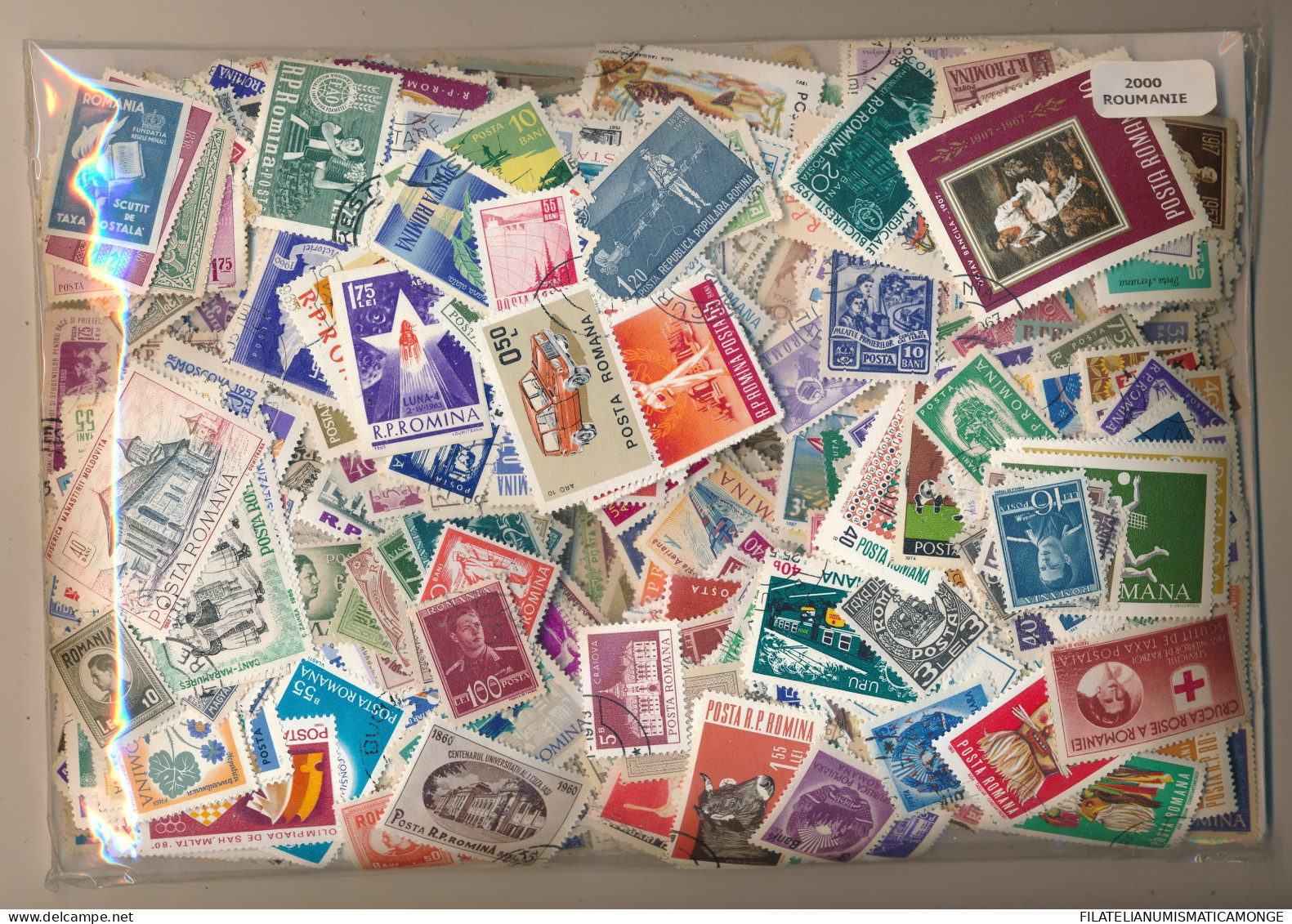  Offer - Lot Stamps - Paqueteria  Rumanía 2000 Sellos Diferentes           - Vrac (min 1000 Timbres)