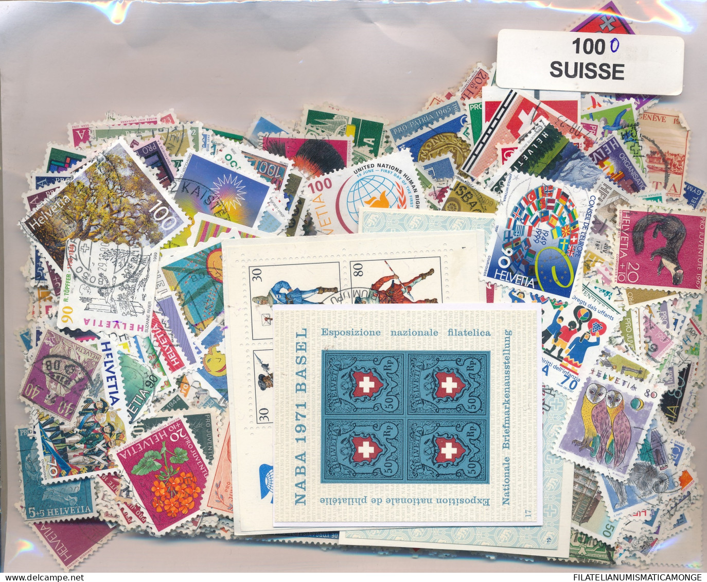  Offer - Lot Stamps - Paqueteria  Suiza 1000 Sellos Diferentes           - Mezclas (min 1000 Sellos)