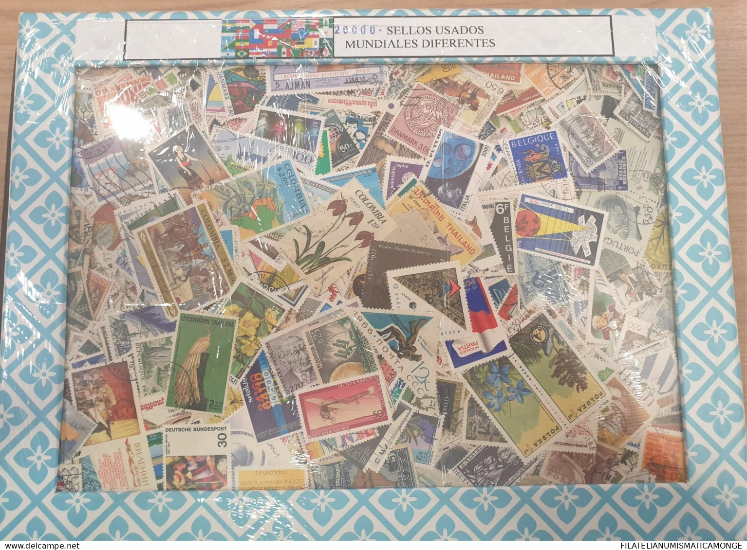  Offer - Lot Stamps - Paqueteria  Mundial 20.000 Diferentes En Caja           - Vrac (min 1000 Timbres)