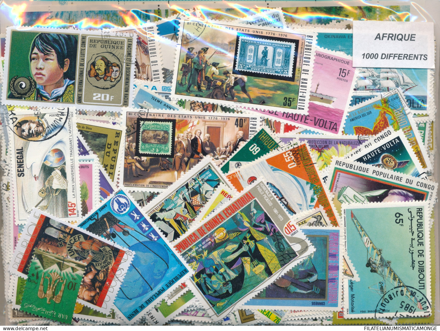  Offer - Lot Stamps - Paqueteria  Africa 1000 Sellos Diferentes           - Lots & Kiloware (min. 1000 Stück)