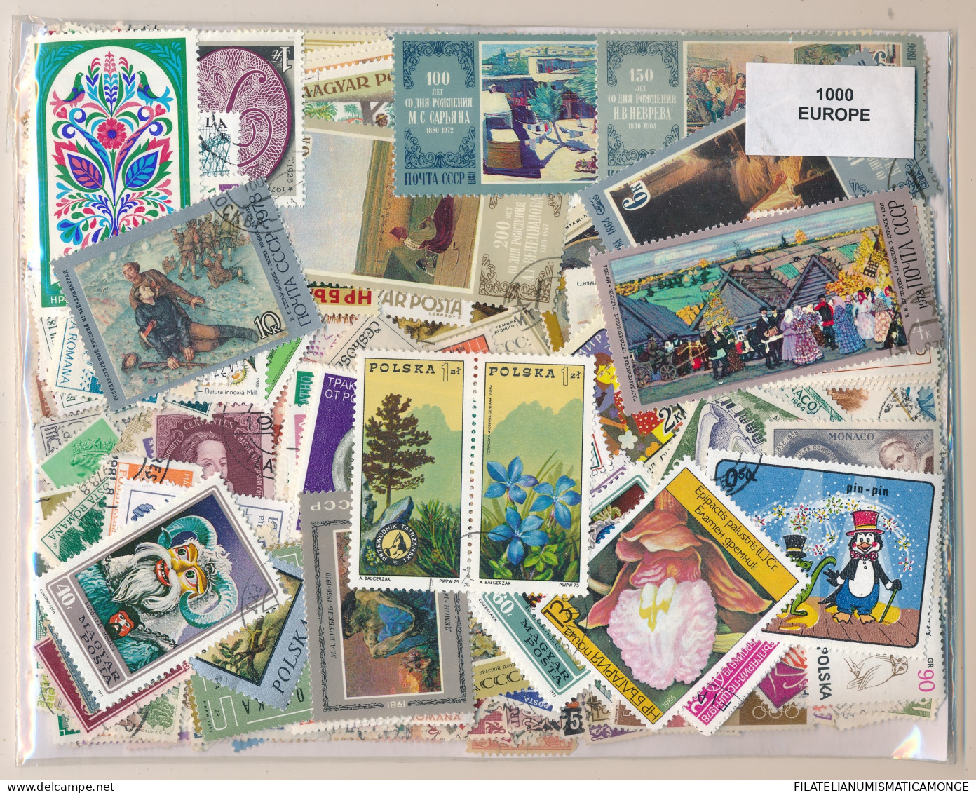  Offer - Lot Stamps - Paqueteria  Paises Europeos 1000 Sellos Diferentes        - Mezclas (min 1000 Sellos)