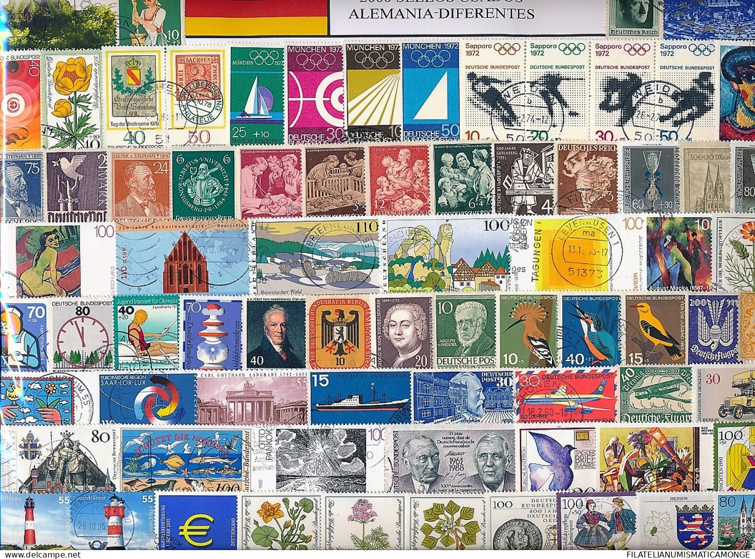  Offer - Lot Stamps - Paqueteria  Alemania / Varios 2000 Diferentes Sin Alemani - Mezclas (min 1000 Sellos)