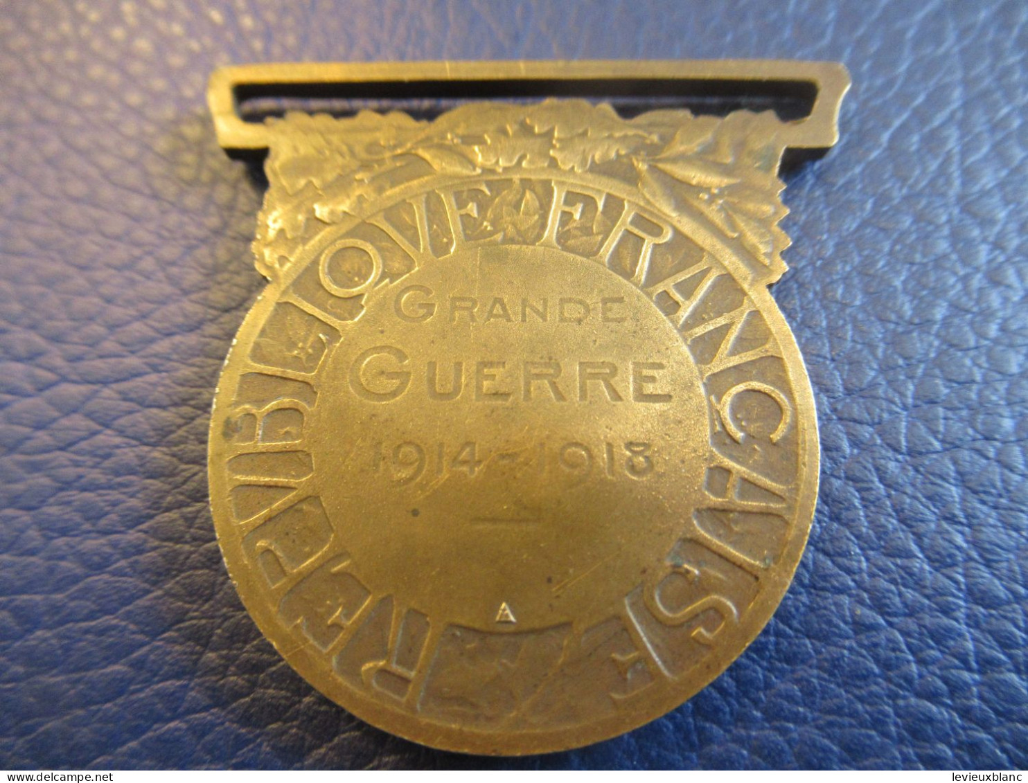 Médaille Commémorative 14-18/Grande Guerre / Bronze / A Morlon/ Sans Ruban / 1918             MED441 - Frankrijk