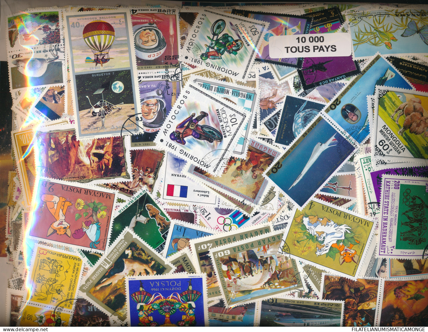  Offer - Lot Stamps - Paqueteria  Mundial 10000 Diferentes / Foto Generica      - Kilowaar (min. 1000 Zegels)