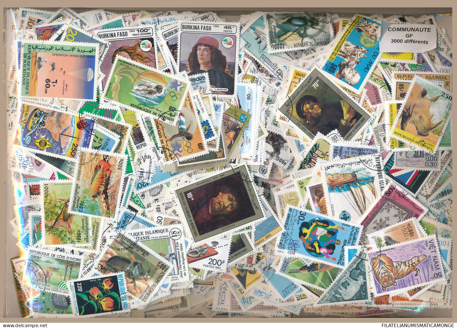  Offer - Lot Stamps - Paqueteria  Colonias Francesas 3000 Sellos Diferentes     - Lots & Kiloware (min. 1000 Stück)