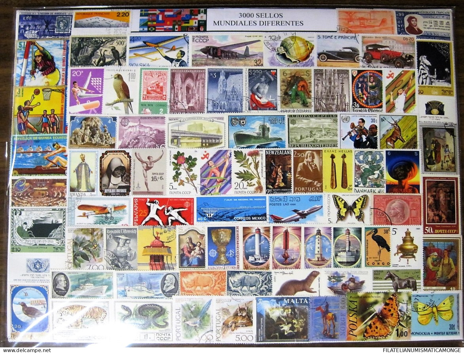  Offer - Lot Stamps - Paqueteria  Mundial 3000 Sellos Diferentes / Elegante Pre - Lots & Kiloware (mixtures) - Min. 1000 Stamps