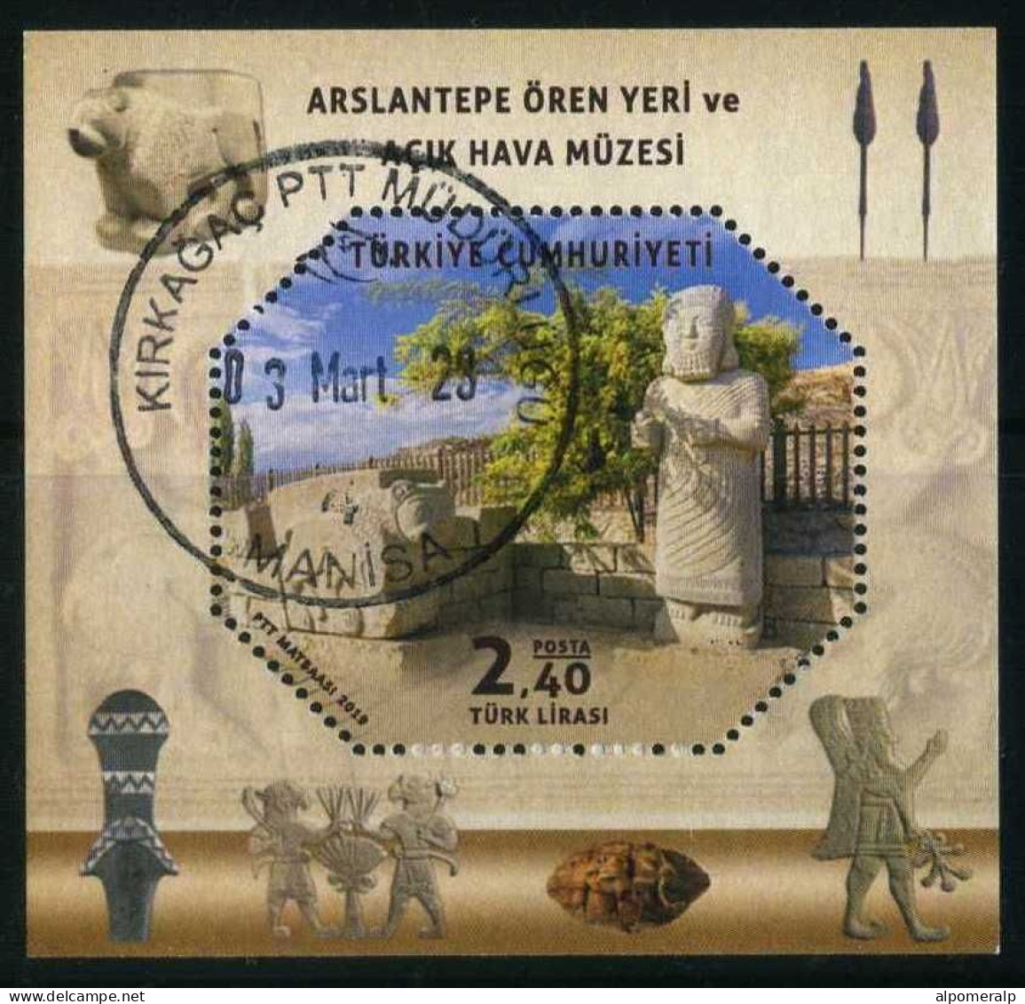 Türkiye 2019 Mi 4550 [Block 194] Arslantepe Historical Site, Archaeology, Museum - Oblitérés
