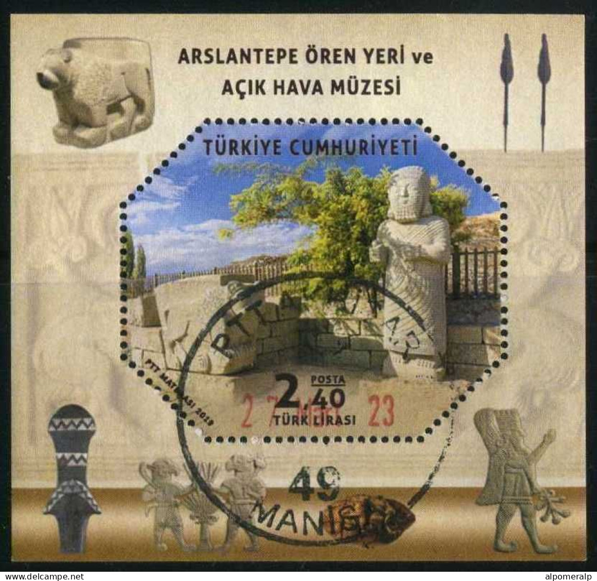 Türkiye 2019 Mi 4550 [Block 194] Arslantepe Historical Site, Archaeology, Museum - Used Stamps