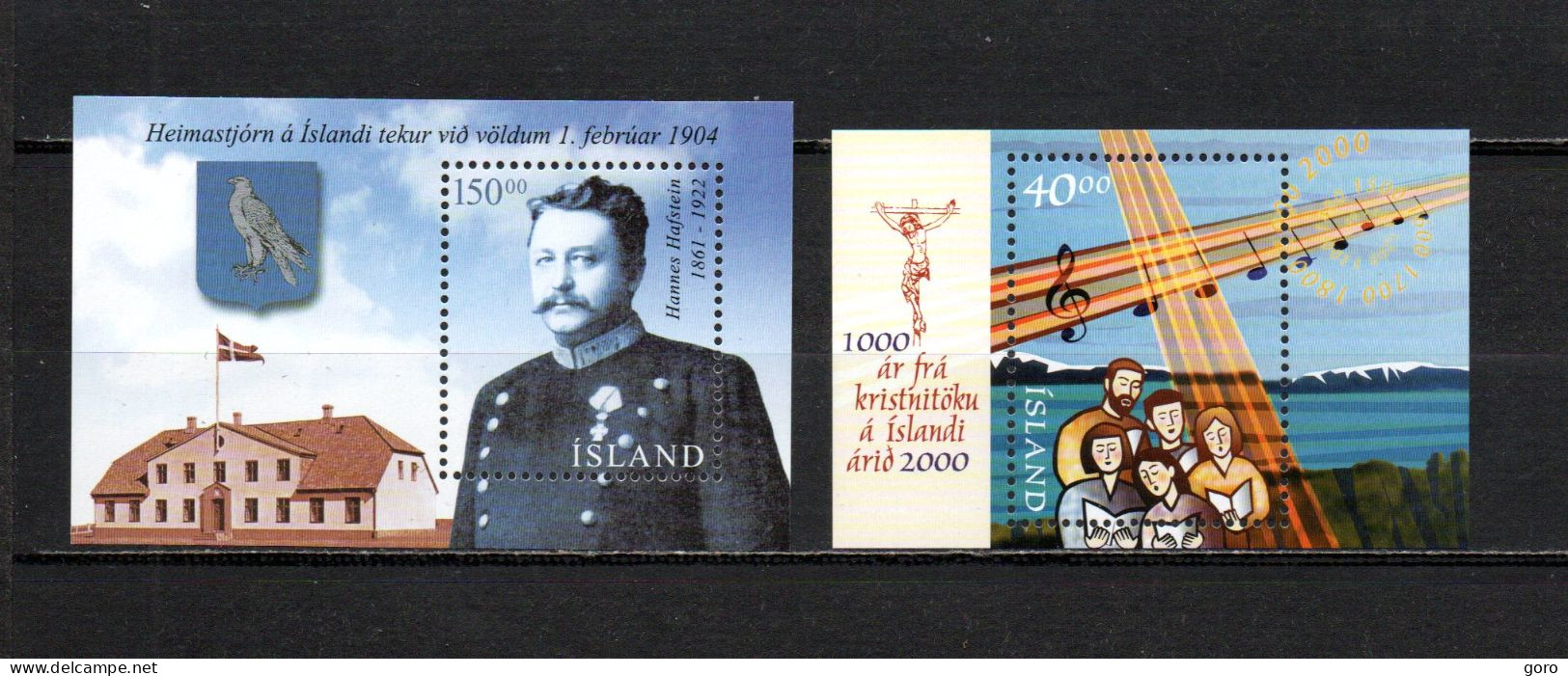 Islandia   2000-02  .-   Y&T  Nº   25-35    Block   **    ( B ) - Blocs-feuillets