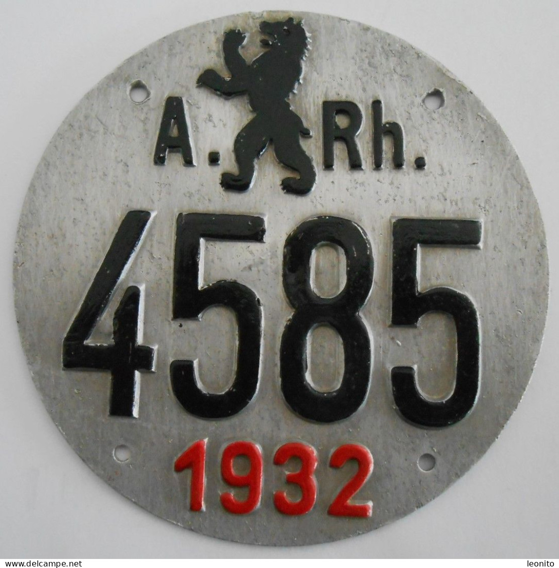 Velonummer Appenzell Ausserrhoden AR 32 - Number Plates