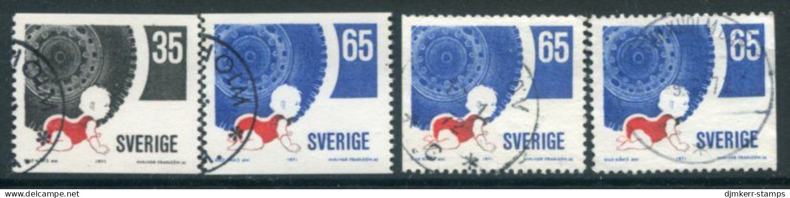 SWEDEN 1971 Road Safety  Used.  Michel 721-22 - Usados
