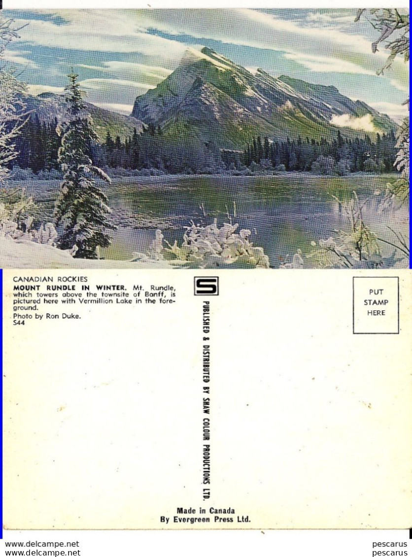 Canada-Canadian Rockies-Mount Rundle - Moderne Kaarten