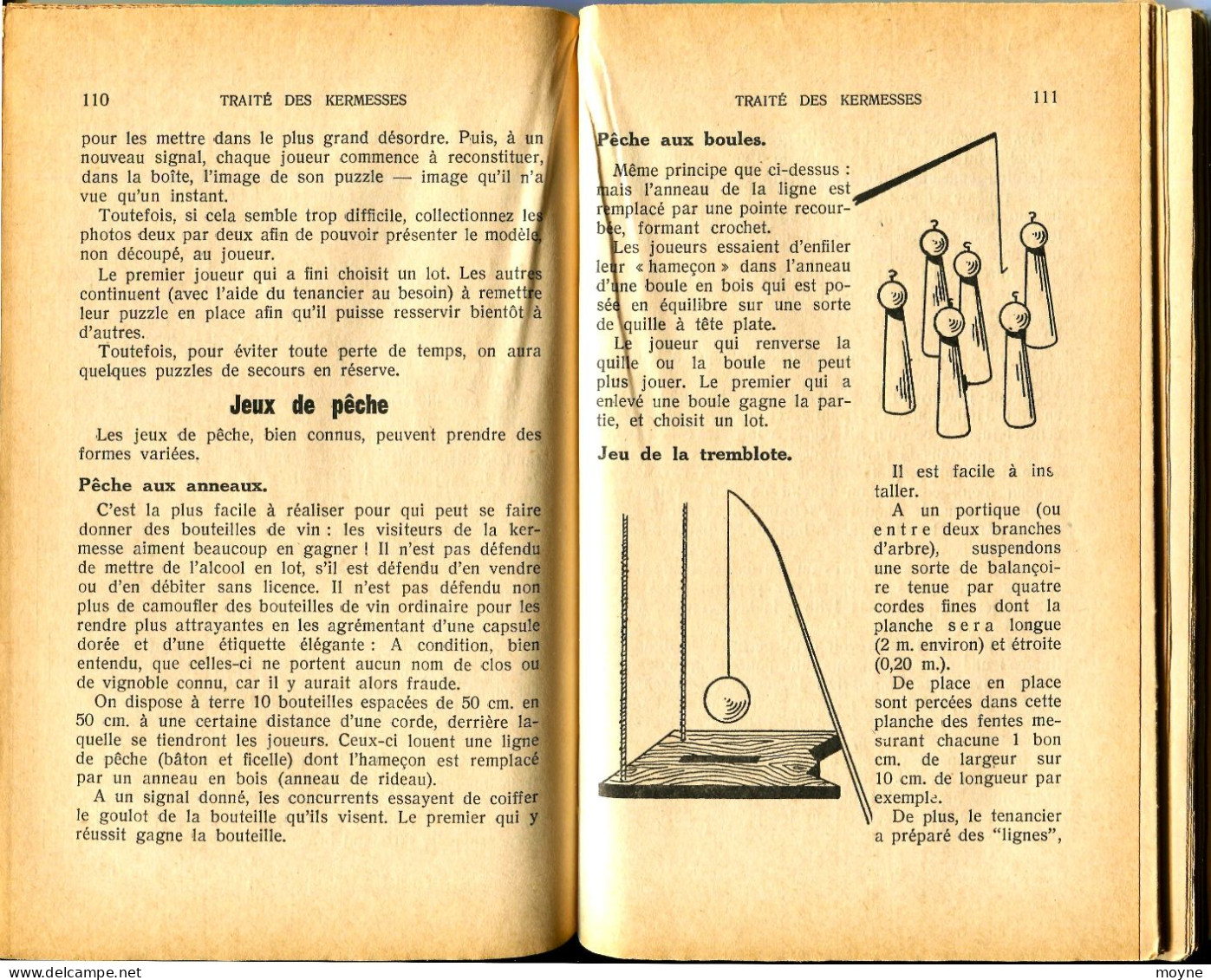 TOULEMONDE Anna - Traité Des Kermesses. Billaudot Paris 1957 In-12 ( 190 X 120 Mm ) De 224 Pages Broché. - Jeux De Société