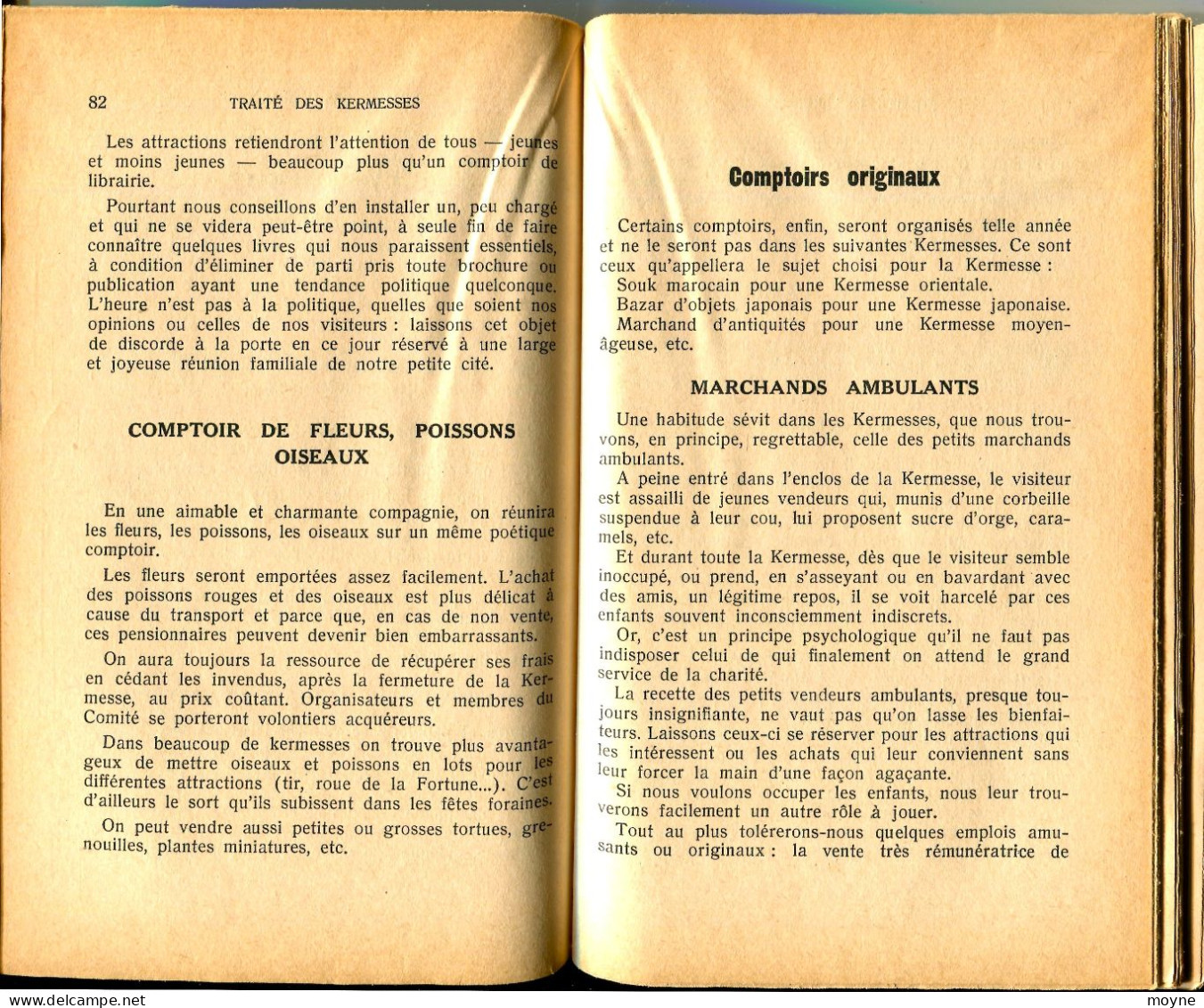 TOULEMONDE Anna - Traité Des Kermesses. Billaudot Paris 1957 In-12 ( 190 X 120 Mm ) De 224 Pages Broché. - Palour Games