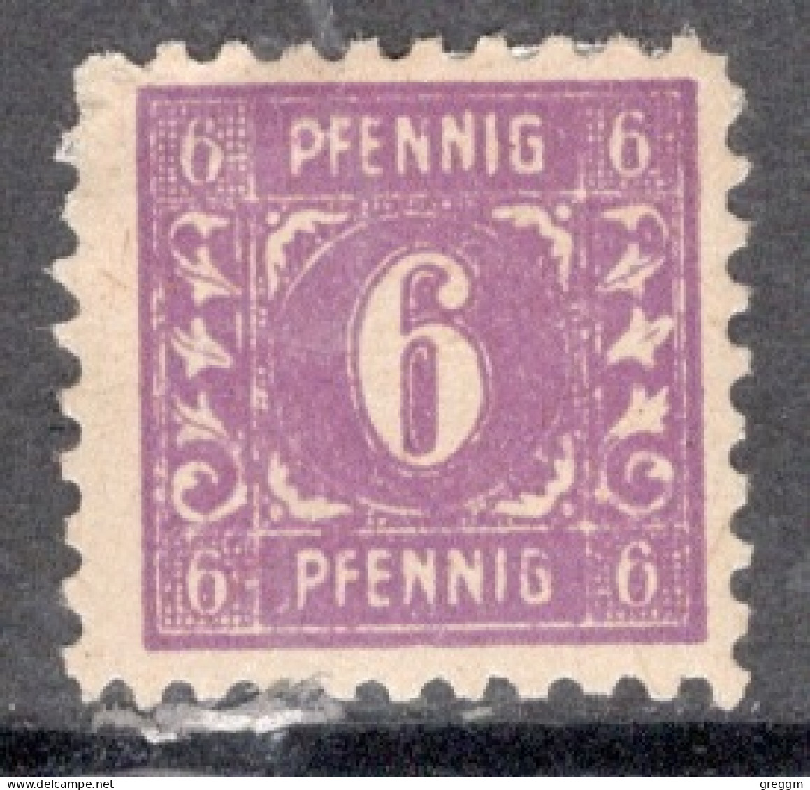 Germany Mecklenburg 1945 Single 6pf Stamp In Mounted Mint. - Mecklenbourg-Schwerin