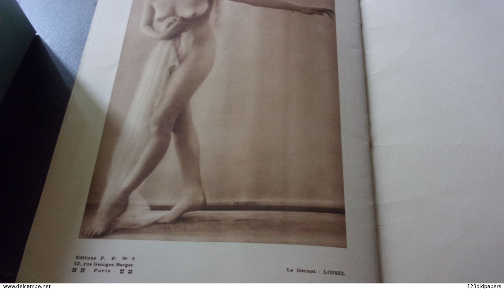 RARE  N°1 PARIS STUDIO NUS ARTISTIQUE HOMME FEMME  EDIT PP LOISEL CIRCA 1935 EROTICA CURIOSA
