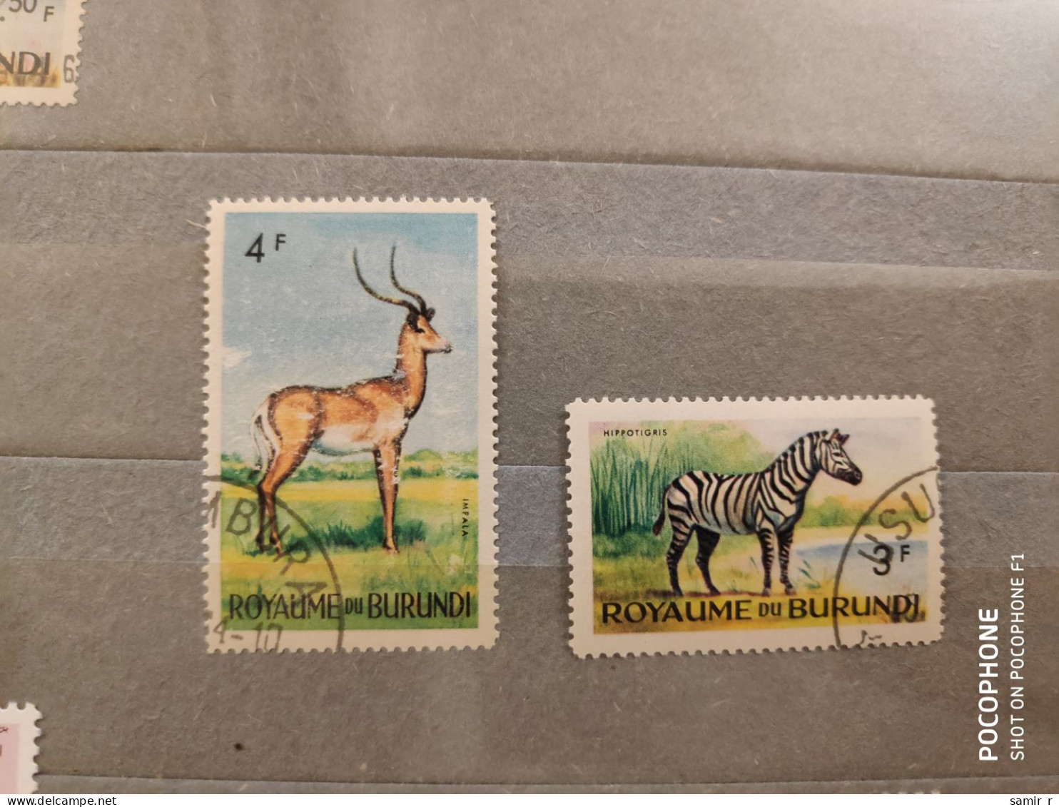 1964 Burundi	Animals (F7) - Used Stamps