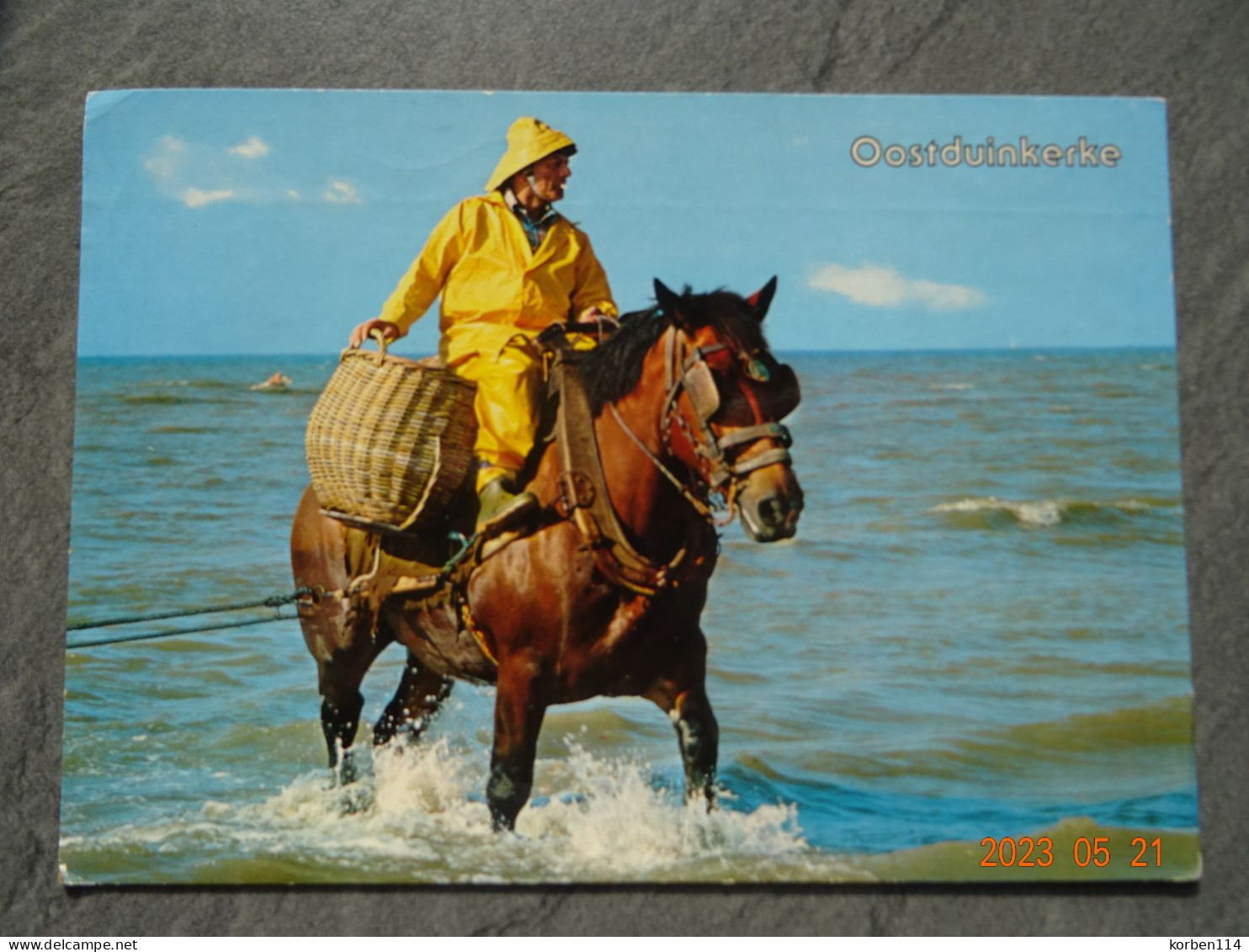 GARNAALVISSER TE PAARD TE OOSTDUINKERKE - Oostduinkerke