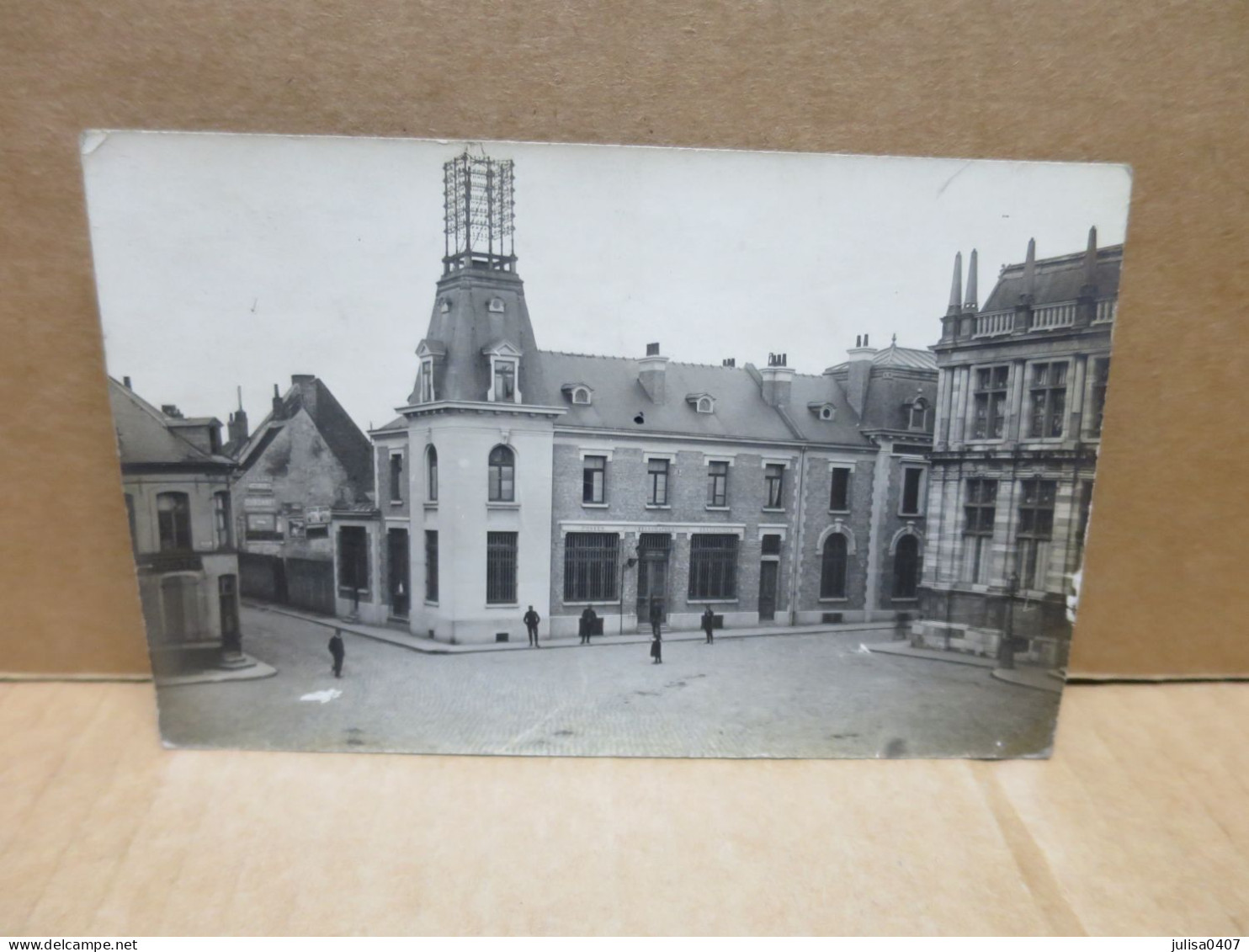 BERGUES (59) Carte Photo Place Bureau De Poste - Bergues