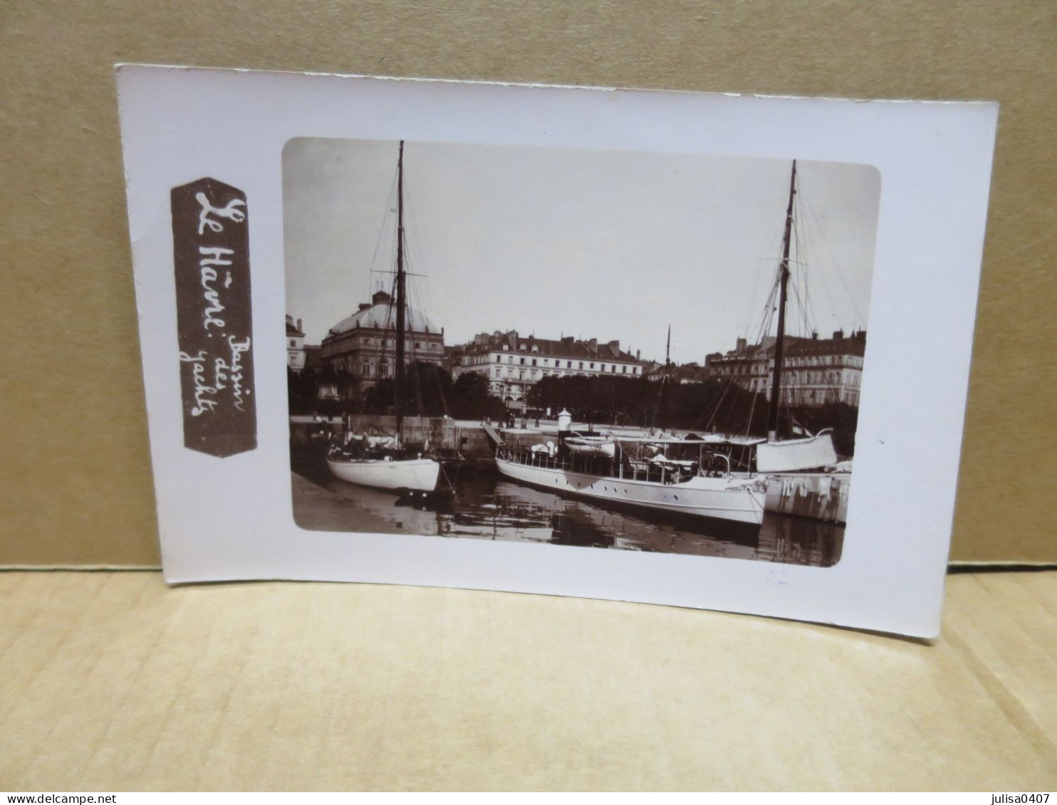 LE HAVRE (76) Carte Photo Bassin Des Yachts - Porto