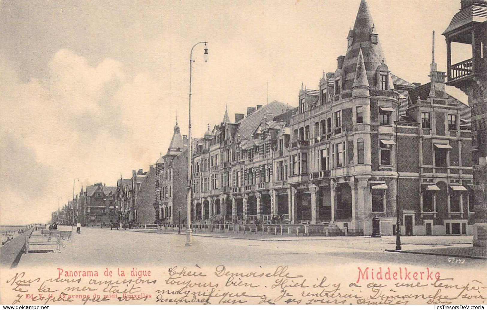 BELGIQUE - Middelkerke - Panorama De La Digue - Carte Postale Ancienne - Middelkerke