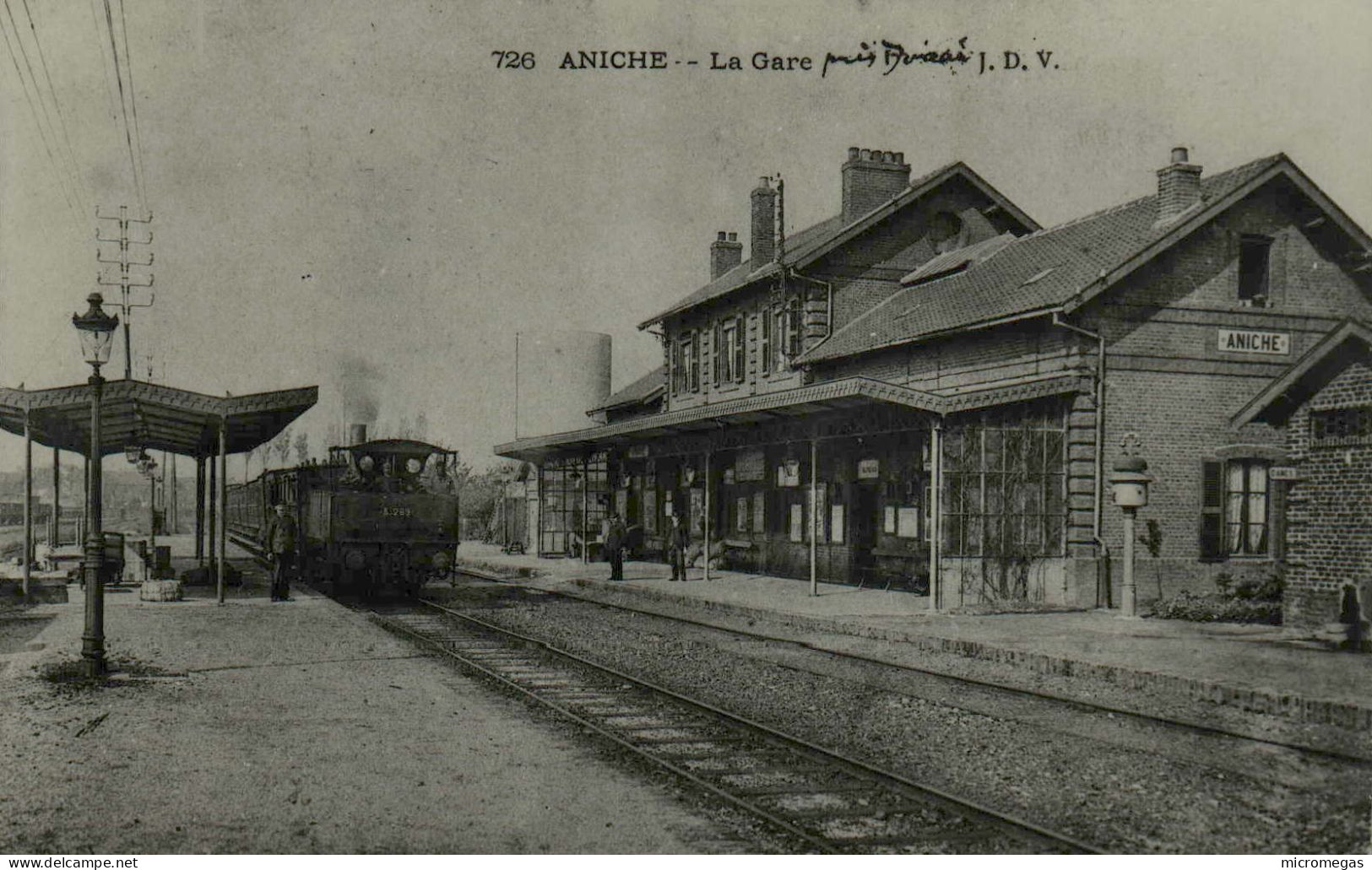 59 - Reproduction - ANICHE - La Gare - Aniche