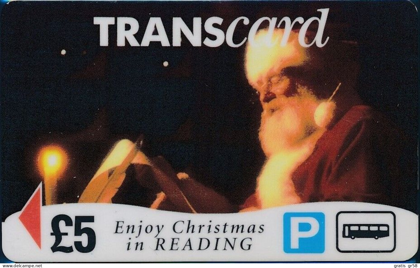 UK - Great Britain, Parking & Trans Card, Enjoy Christmas In Reading, 5£, L0001 Exp 99, Used - Collections