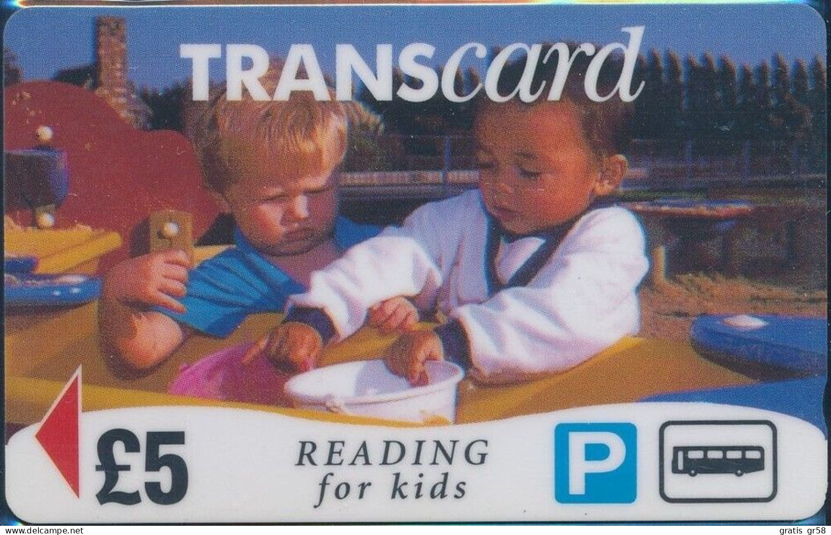 UK - Great Britain, Parking & Trans Card, Reading For Kids, 5£, L0001 Exp 99, Used - Verzamelingen