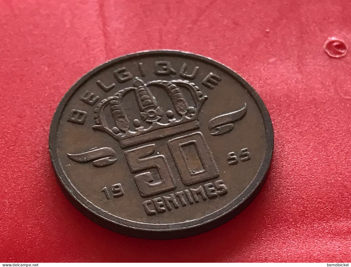 Münze Münzen Umlaufmünze Belgien 50 Centimes 1955 - 50 Centimes