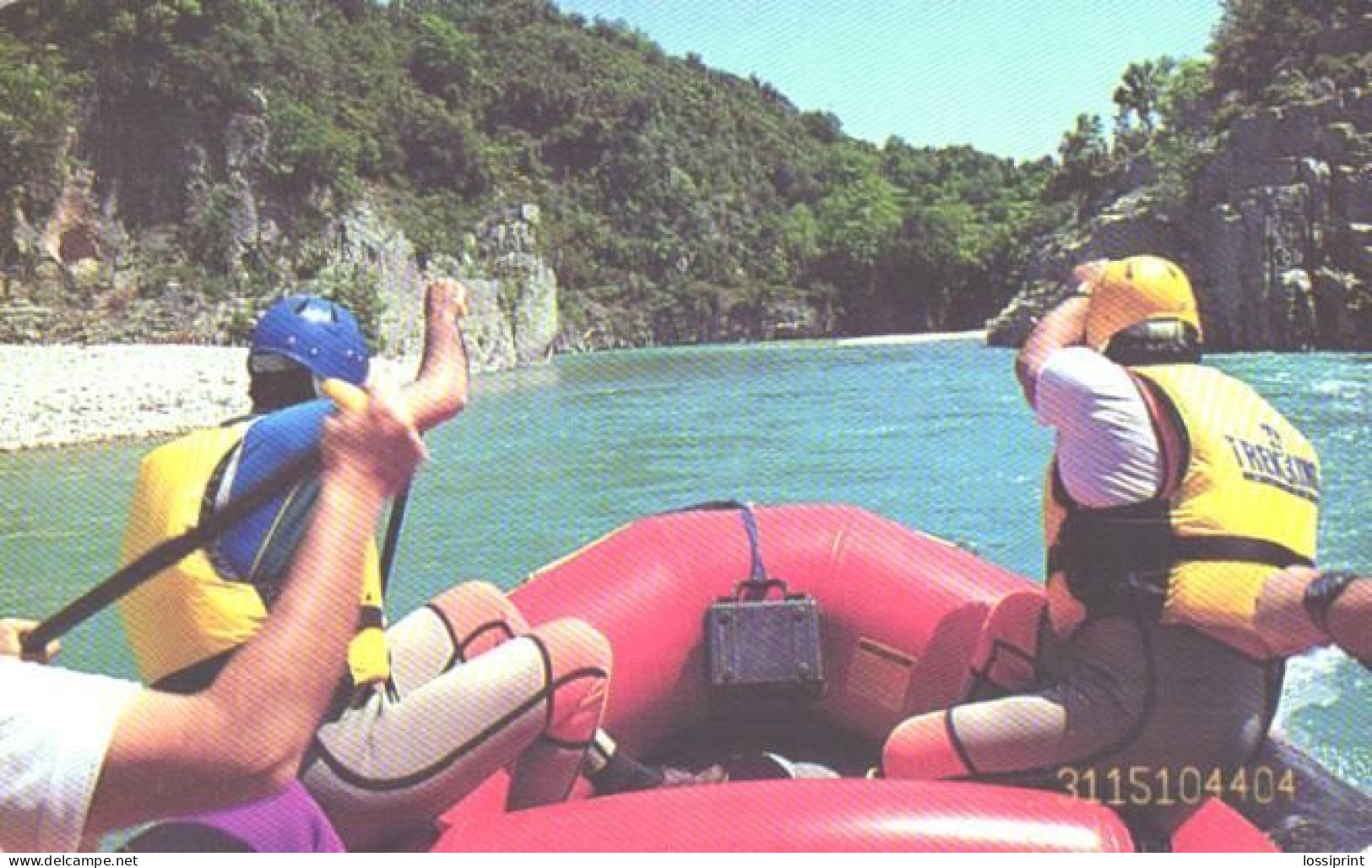 Greece:Used Phonecard, OTE, 100 Units, Rafting, Axelooz, 1996 - Griechenland