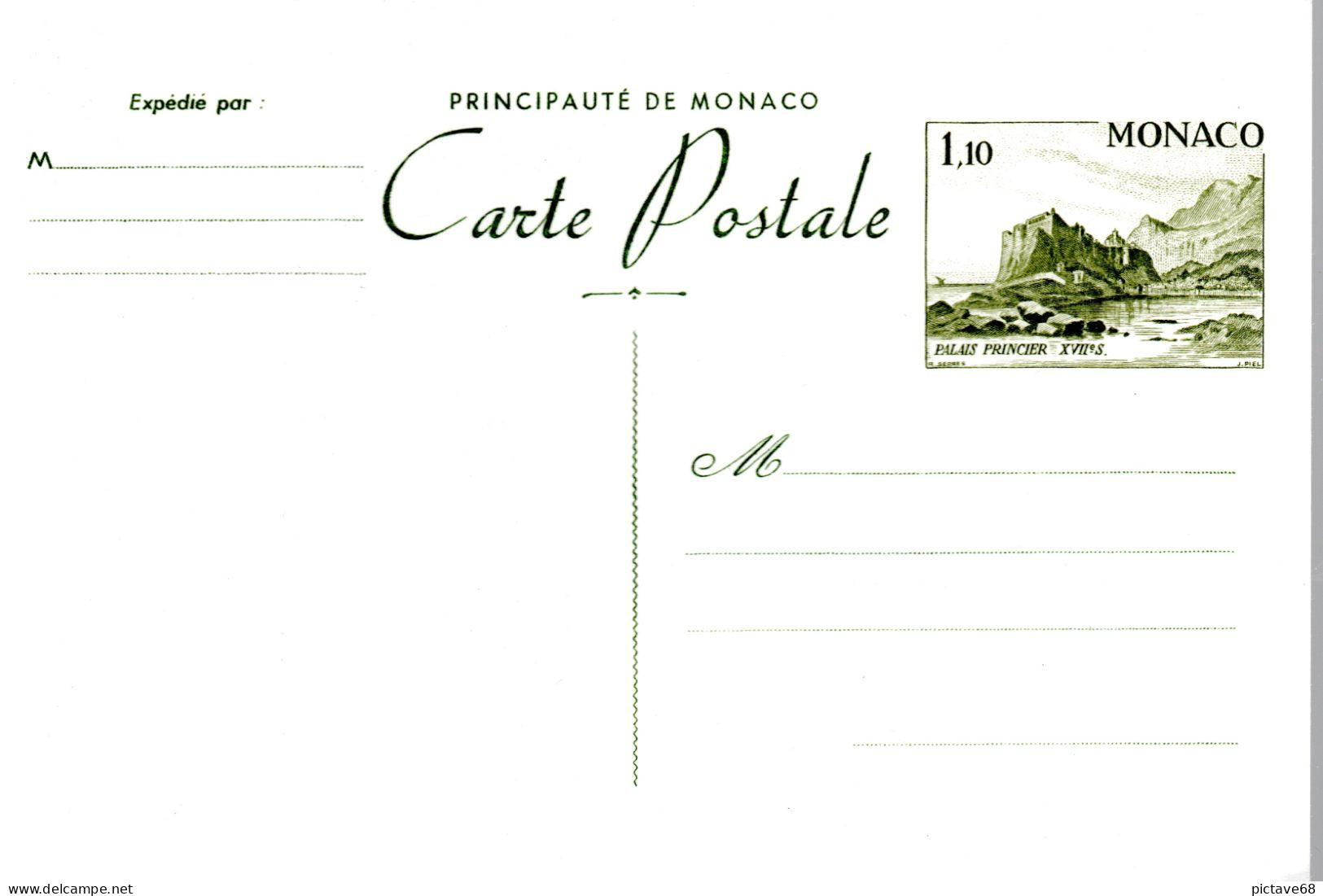 MONACO / ENTIER POSTAUX / CP N° 35 NEUF** - Postal Stationery