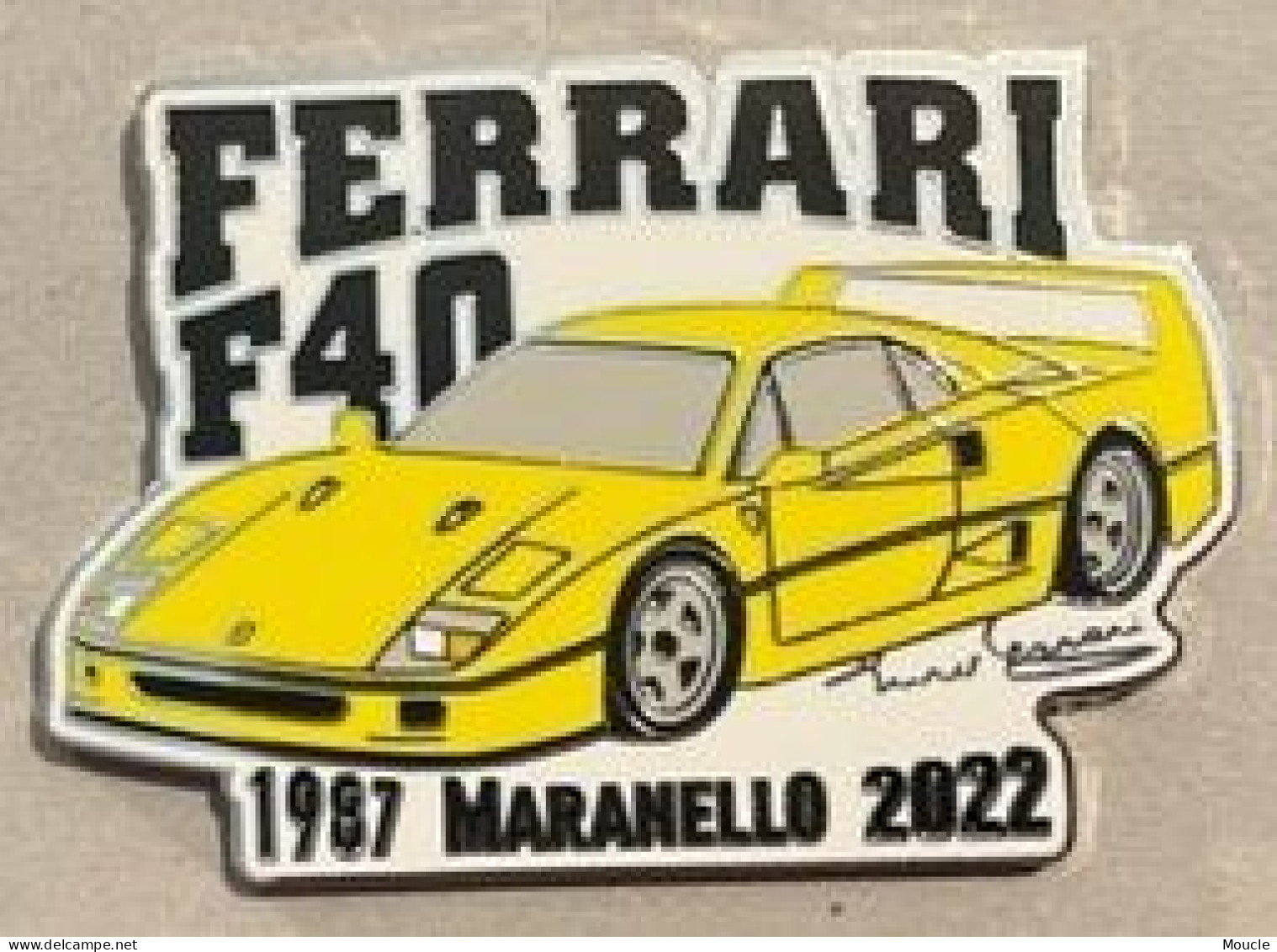 FERRARI F40 JAUNE - 1987 MARANELLO 2022 - EGF - ITALIE - ITALIA - AUTOMOBILE - CAR - VOITURE - AUTO - 19/25 - (32) - Ferrari