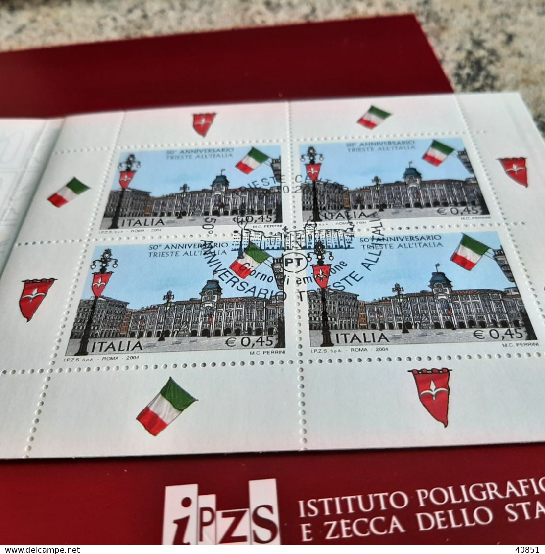 Libretto Con Francobolli Usati 50°anniversario Trieste All'Italia - Postzegelboekjes