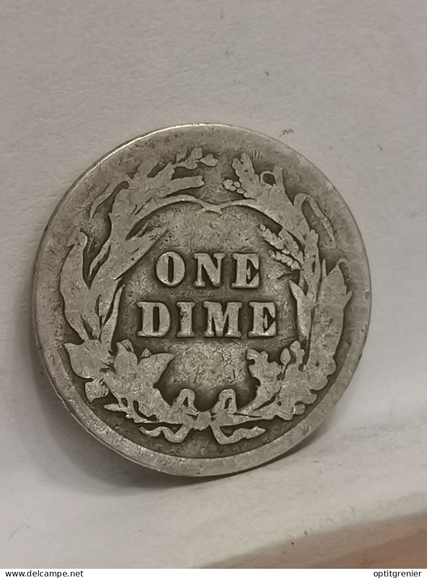 1 BARBER DIME 10 CENTS ARGENT 1904 PHILADELPHIE USA / SILVER - 1892-1916: Barber